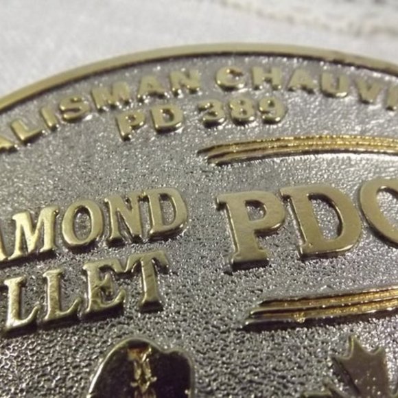 Diamond Bullet PDC Silver with Gold Belt Buckle - Picture 4 of 5